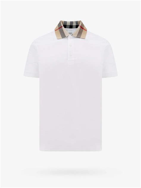 men's burberry polo sale|white burberry polo shirt men's.